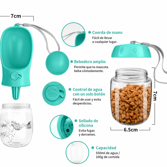 Botella Antiderrames para Paseos sin Sed
