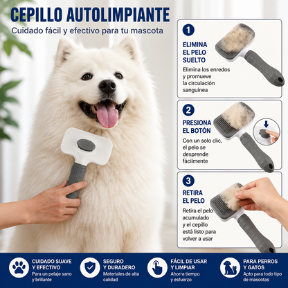 Cepillo Autolimpiable Quitapelos