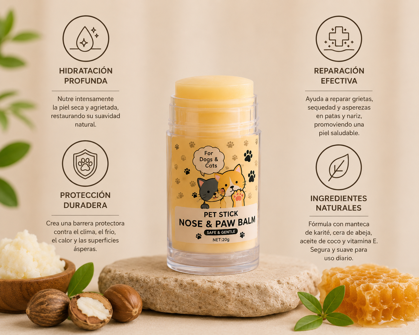Bálsamo Reparador para Patas y Nariz