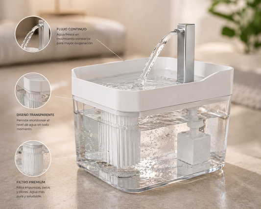 Fuente de Agua Premium para Mascotas
