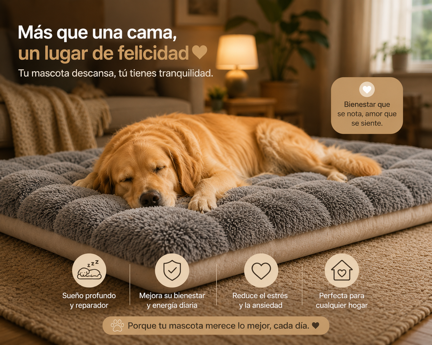 Cama Premium Antiestrés para Perros