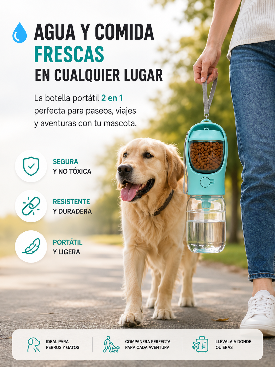 Botella Portatil para Masotas